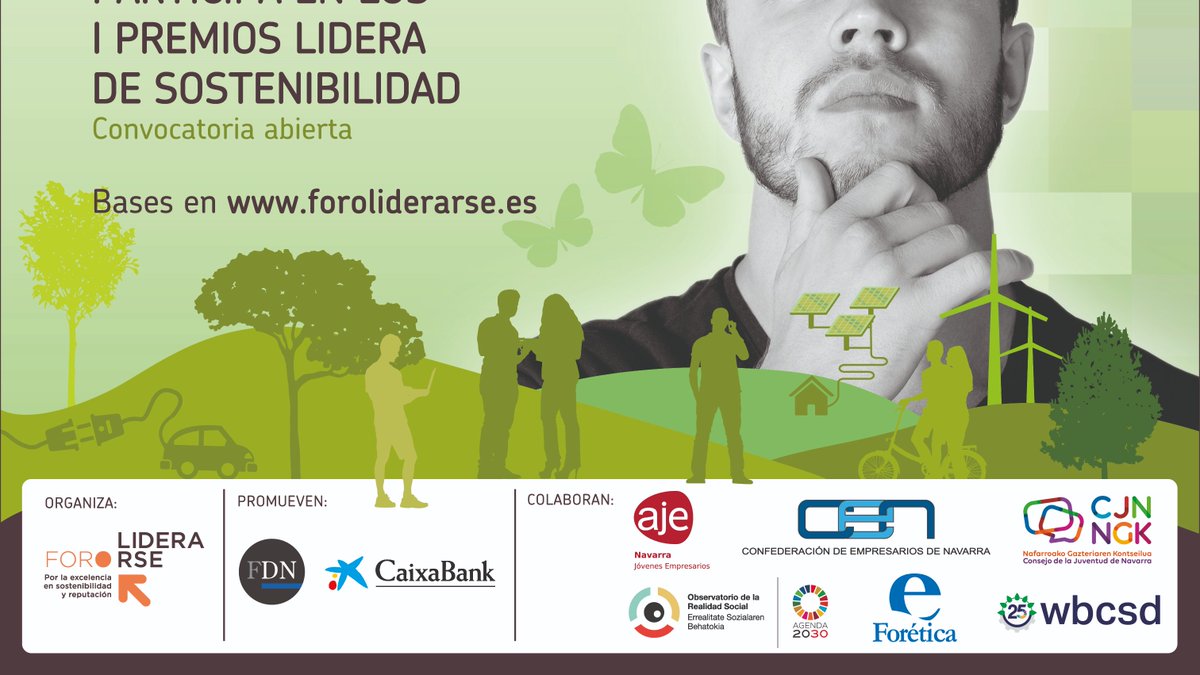 rse_foro's tweet photo. @AJE_Navarra y @CEN_Navarra se unen a los I PREMIOS LIDERA en busca de la mejor iniciativa sostenible ¡Entra en https://t.co/CNupqoal6a y consulta las bases! #RSE #sostenibilidad https://t.co/nToWwULG99