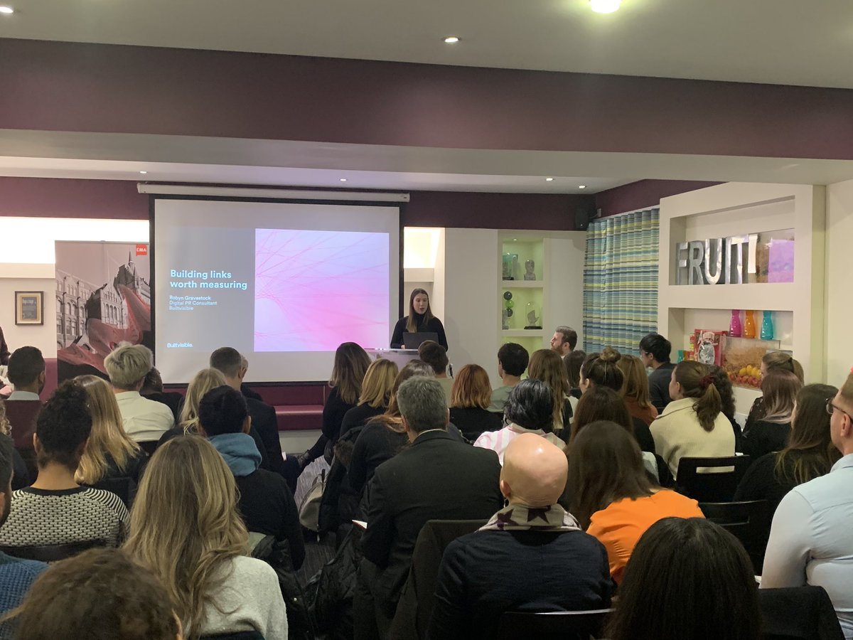 the_cma's tweet photo. Next up is @RobynGravestock from @Builtvisible discussing SEO trends and how to build links that are worth following #ContentBreakfast https://t.co/koX3Ynoy9K