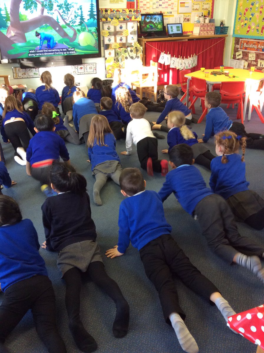 PrimaryArh's tweet photo. For Mental Health week, the Ladybirds are finding out about how to keep our minds healthy. We’ve been doing yoga every morning - we can listen to the relaxing story whilst trying different stretches and ways to move our body! #ARHReception #healthybodyhealthymind #mentalhealth https://t.co/1peRjfSSDj