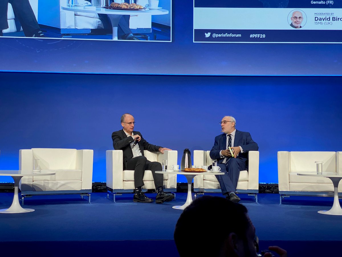 Philippe Vallée présente la solution d’identification forte pour sécuriser l’identité numérique la Poste ce matin au <a href="/ParisFinForum/">Paris Fintech Forum</a> 2020 cc <a href="/Docapost/">Docaposte</a> <a href="/thalesgroup/">Thales Group</a>