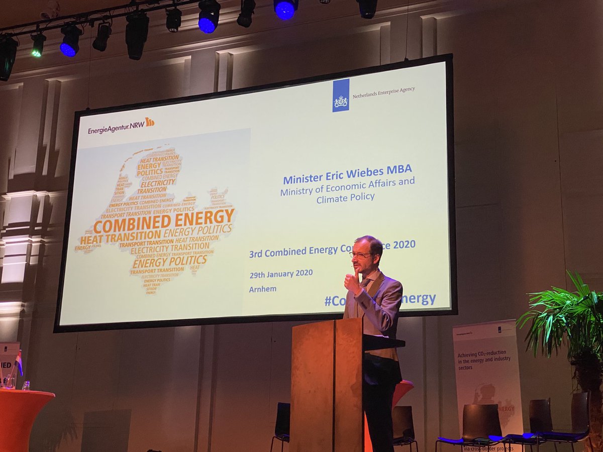 DietrichBartelt's tweet photo. Minister Eric Wiebes wants to focus on the reduction of #GHG emissions as first priority ! #CombinedEnergy #GIWEH #DBHC https://t.co/okZhPko4E4