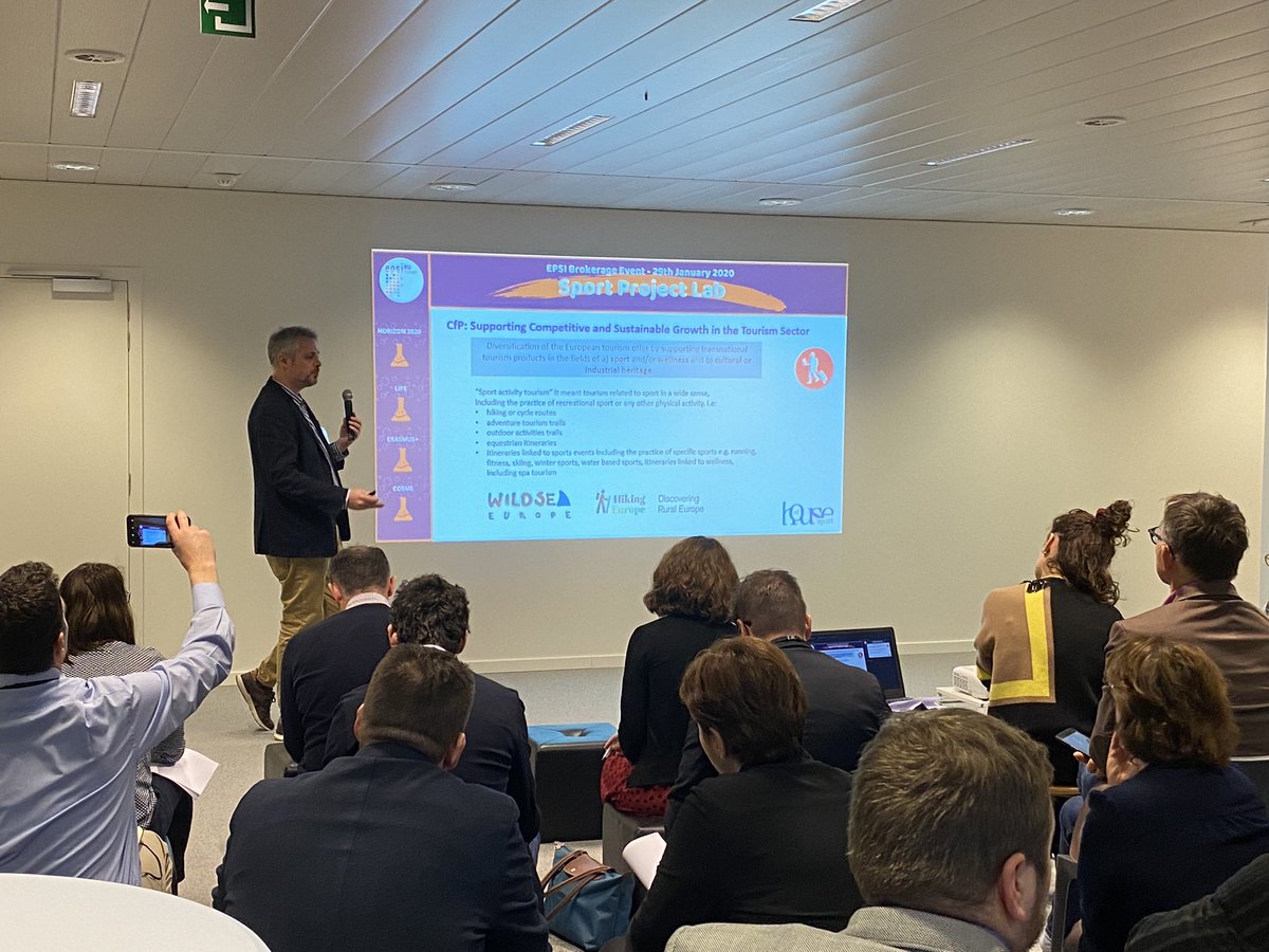 EpsiEU's tweet photo. @BeLINKbcn on the stage! Jordi Escribà illustrates how to write a successful #COSME project proposal
#SportProjectLab https://t.co/nrSVPQ5c5J