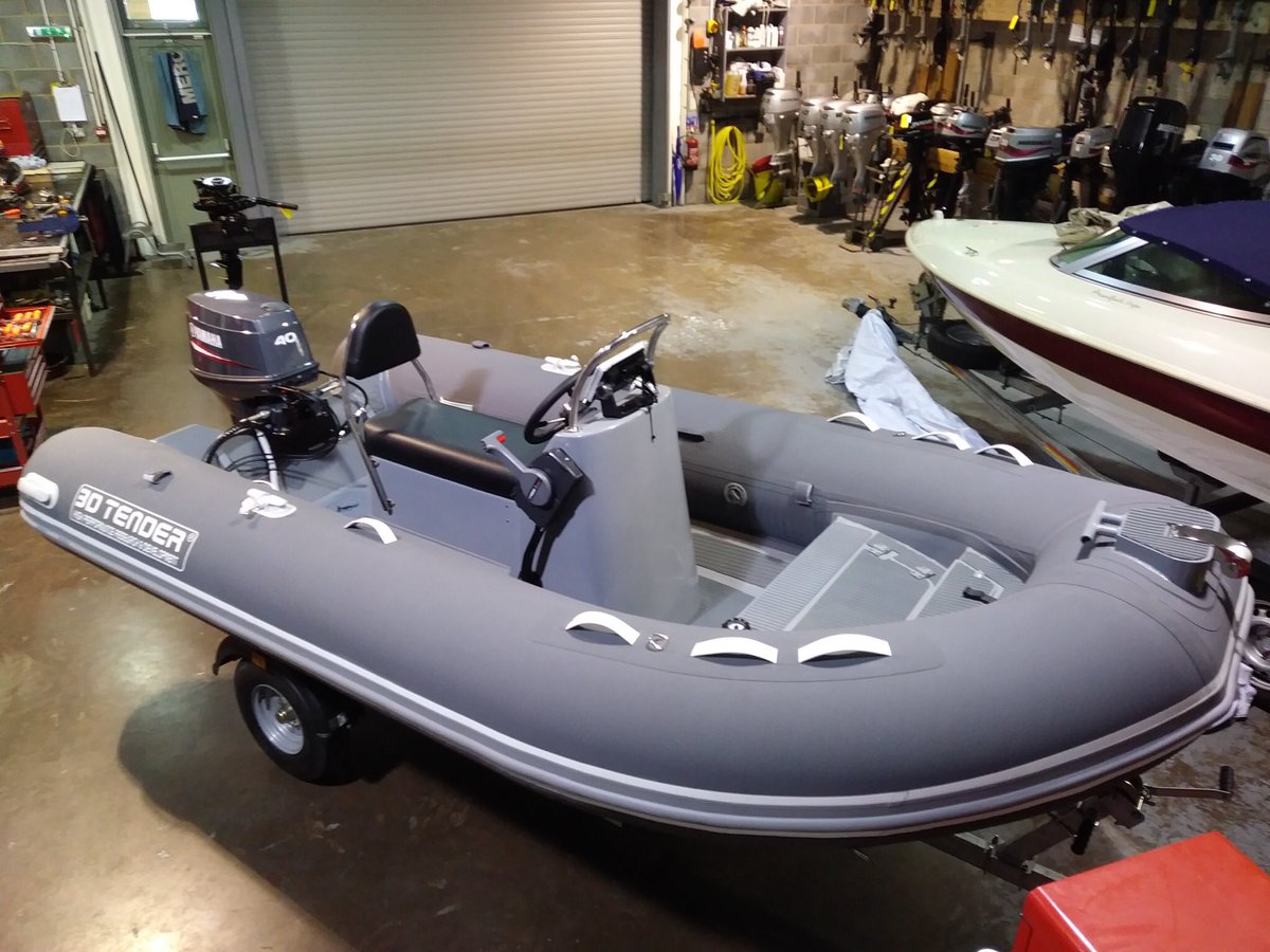 oceanfirstuk's tweet photo. #3dtender Stealth 330 Aluminium RIB supplied by 3D premier dealer #bridgermarine in Exeter. Visit their store and website for many more 3D tenders and RIBS. https://t.co/uTxP7VyR41
