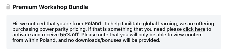 mczpak's tweet photo. This is not the first time. when I see the special offer for online courses for #Poland. From one hand it’s nice to have something cheaper but on another, I feal a bit weird. Does anyone know what is the filter for such offers?
#polskawruinie https://t.co/iHouHb10CD