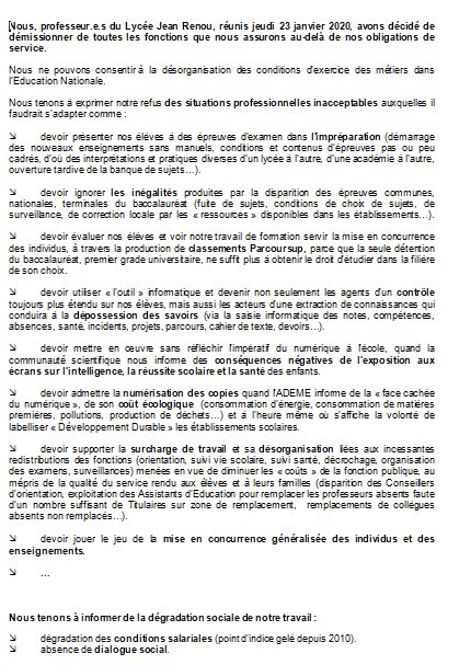 Lettre De Demission Lycée - Template Exemple de Lettre