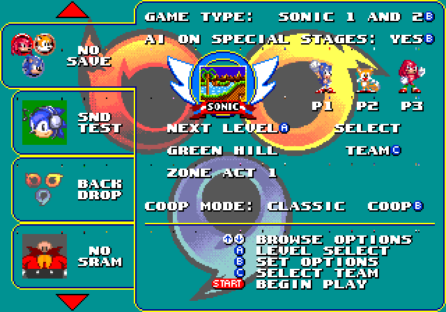 Sonic Classic Heroes, Scratchpad