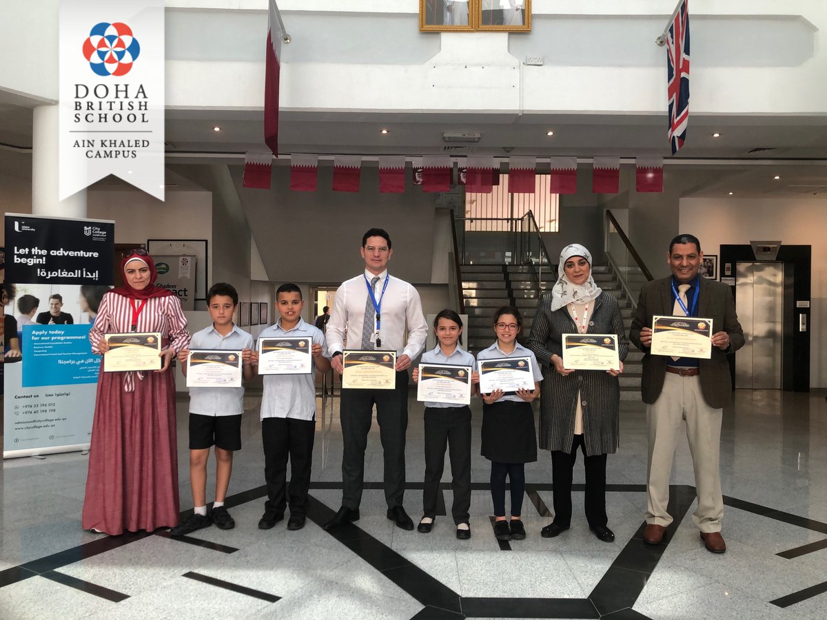 DohaBritishSch's tweet photo. On Sunday January 26, @DBSdoha Year 5 & 6 students participated at the #IslamicCompetition (Ashbaal El-Tafseer) together with many other schools in #Qatar. #Primary students represented the school at a high level and achieved great results. Well done!! 👍👍
#IslamicStudies #dbs https://t.co/WmZOBarb7v