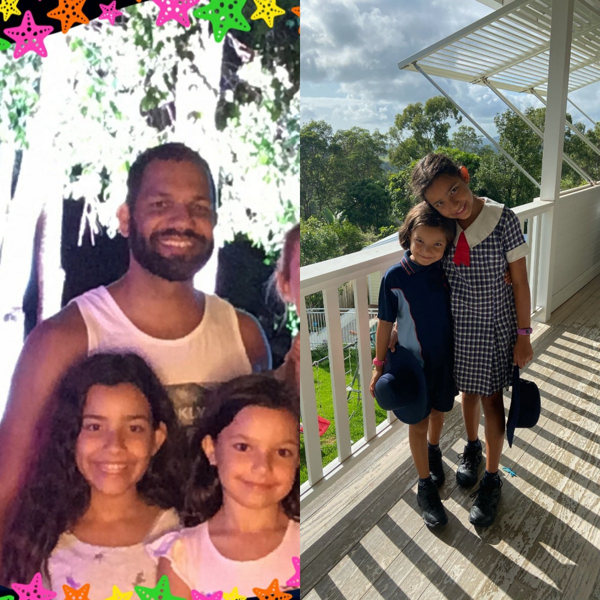 I would not be half the man i am today without being lucky enough to be a #girldad (#Indigenousdad) to these amazing clever beautiful girls & it's great to see dads posting & it trending worldwide to  honour their daughters like Kobe who repped the #girldadlife better than most