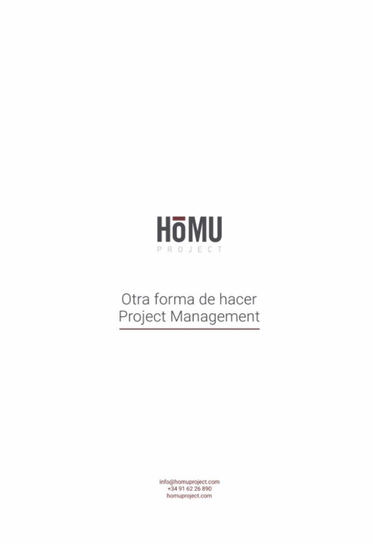 HomuProject's tweet image. Un único mensaje, sencillo y claro, define a la perfección lo que somos y lo que hacemos. #HOMUProject Otra forma de hacer #projectmanagement.