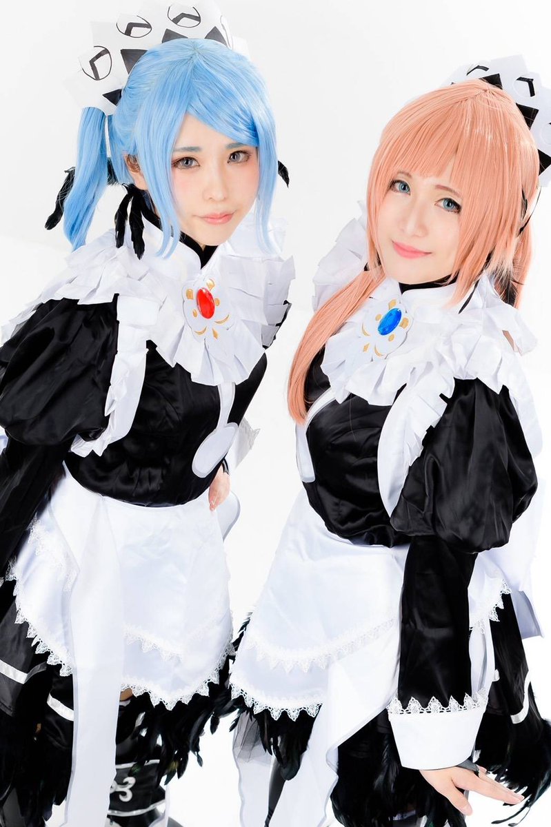 1beeleaf's tweet photo. ファイアーエムブレムif 
＿＿＿＿＿＿＿＿＿＿＿＿＿

　氷のメイド
　　フェリシア&amp;フローラ 
＿＿＿＿＿＿＿＿＿＿＿＿＿
　　
フローラ / 零さん
( @rei_cherrysnow )
photo / ヨッティさん
( @TasuketeTosaki )
studio / スタジオフィル宮城さん
( @fill_miyagi )

#FireEmblem #FEfate #FEif https://t.co/0rVJgGmJ5Z