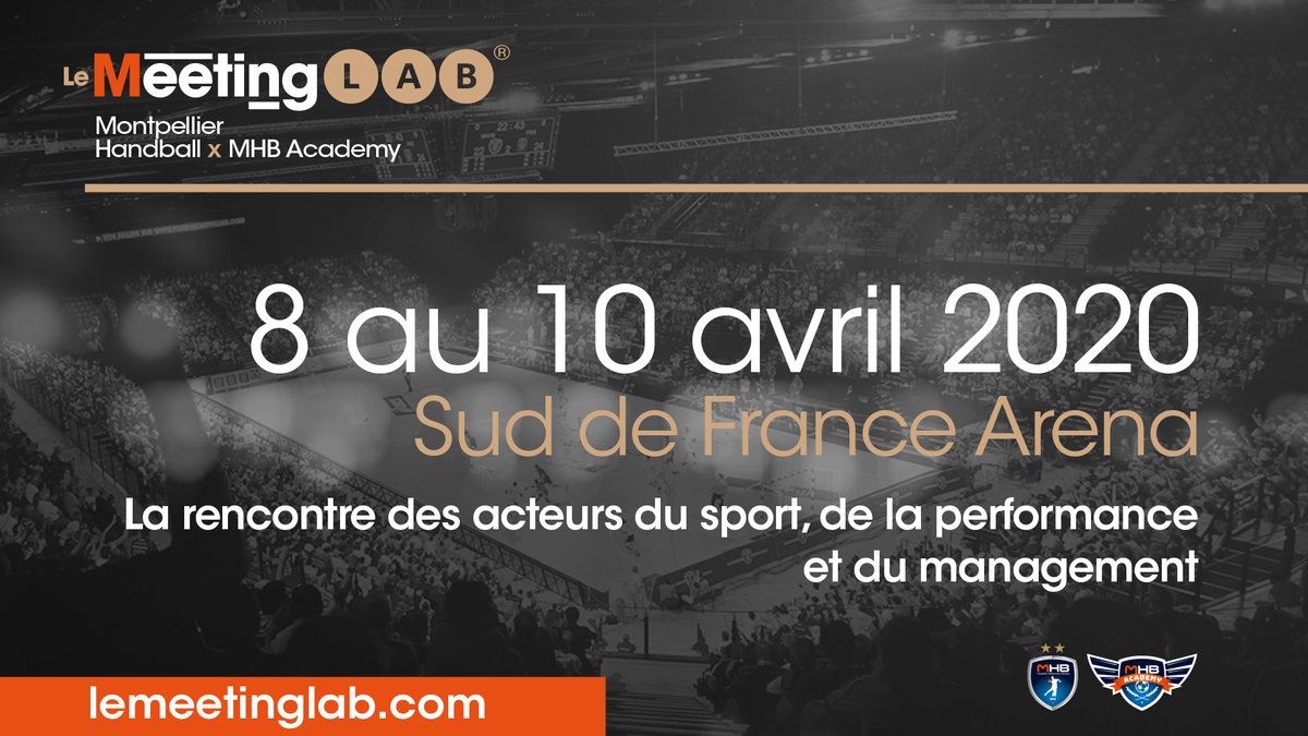 mhbofficiel's tweet photo. [#MeetingLab] 8-9-10 avril 2020 à la @SDFArena_Mtp 

💥Un événement signé #MontpellierHandball destiné aux acteurs du #sport et aux cadres de l'#entreprise.

💡Intervenants, Guests, Programme détaillé, Modalités d'inscription ➡️ https://t.co/LXyhYf0as0 https://t.co/sy1uwcI7ME