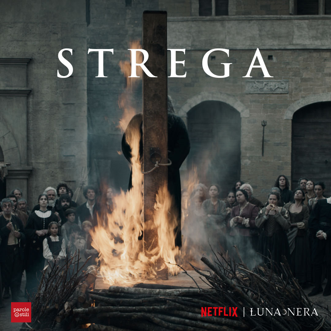 ParoleOstili's tweet photo. Un tempo le donne venivano bruciate in piazza. 
Oggi accade semplicemente online.

Le parole d’odio feriscono!

Noi, insieme a @NetflixIT vogliamo iniziare a cambiare le cose.

Ci vediamo a Milano dal 30 gennaio al 5 febbraio in piazza XXV Aprile.

#paroleostili 
#LunaNera https://t.co/Crwdgafgvs