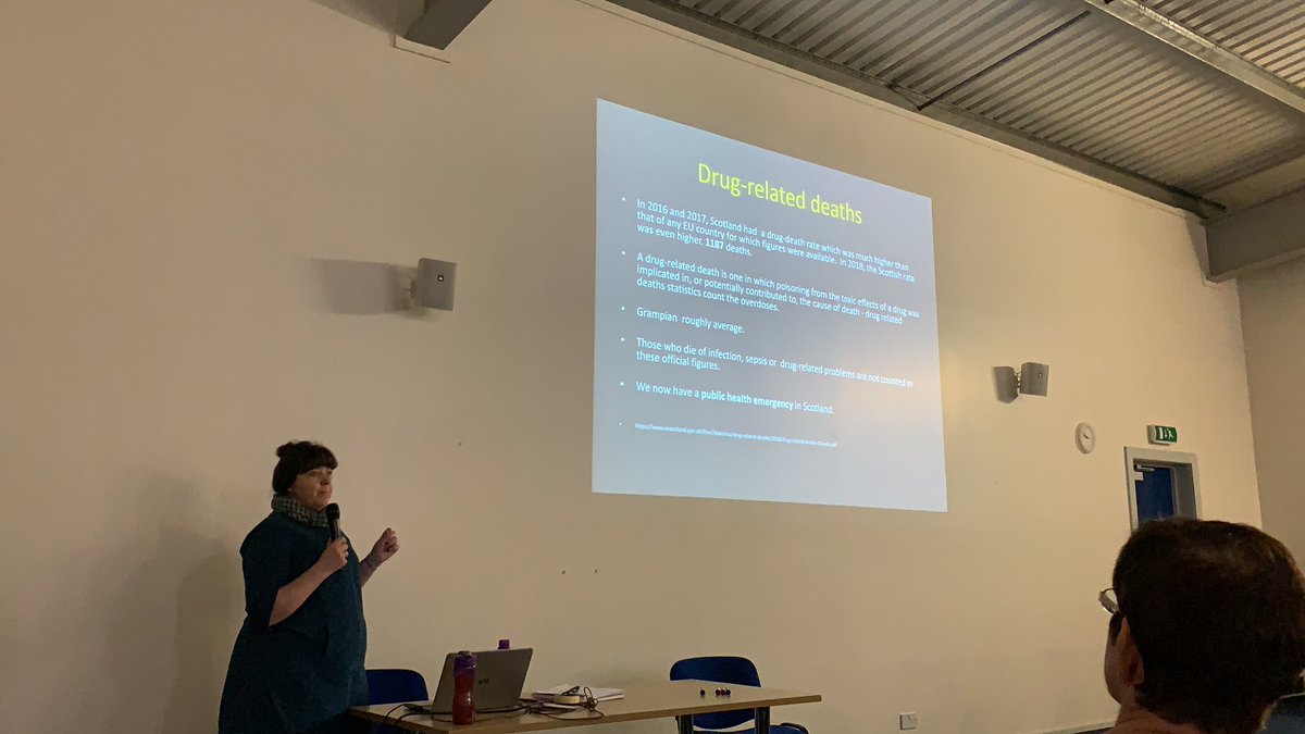 mamdadboys's tweet photo. Dr Alison Coull. Discussing leg ulcer care for people who inject drugs. #lowerlimbstudyday #woundadvocate #legsmatter @KristineDuguid @mamdadboys @NHSGrampian @FRuss247 @katetvn @scstring @HSCAberdeen @KarenSi38055850 https://t.co/rjEjOmzKbB