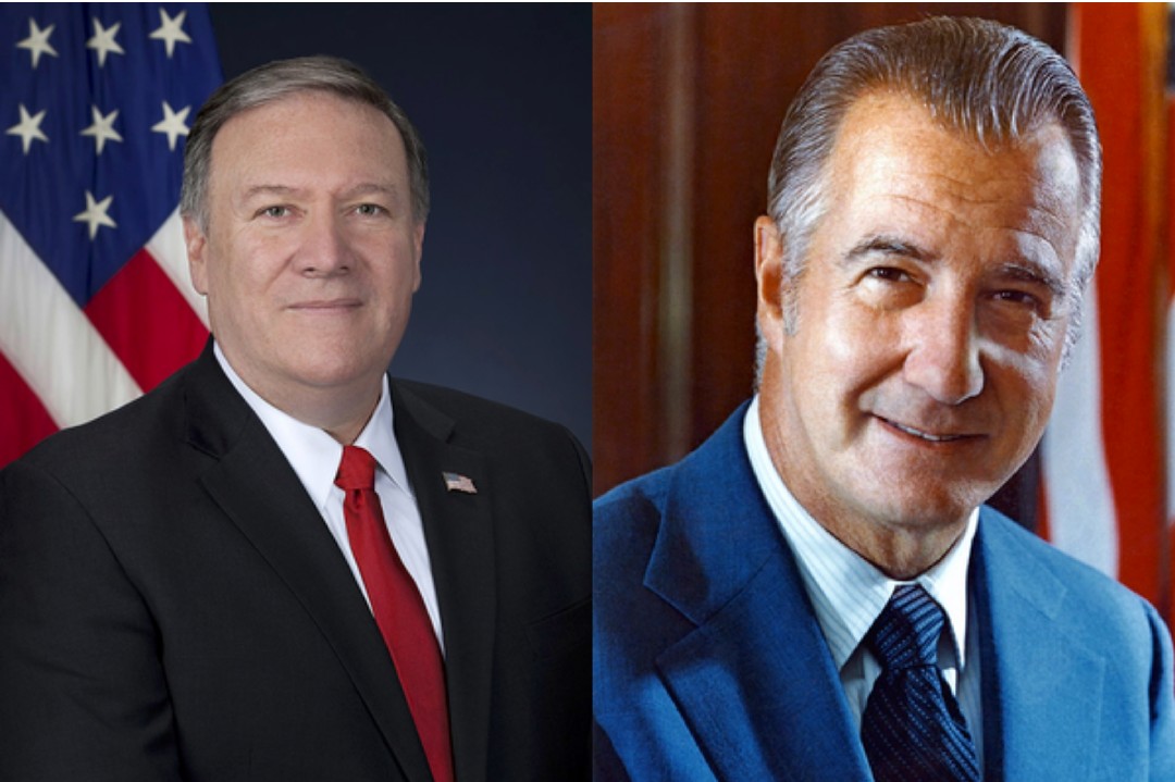 StockScout1's tweet photo. Mike Pompeo’s behavior is straight out of Nixon VP’s playbook: historians

#SpiroAgnew the most Corrupt politician until #TrumpsCon on America. Even worse than Nixon.
https://t.co/6RZdswyvjt https://t.co/i3FxJuPLbb