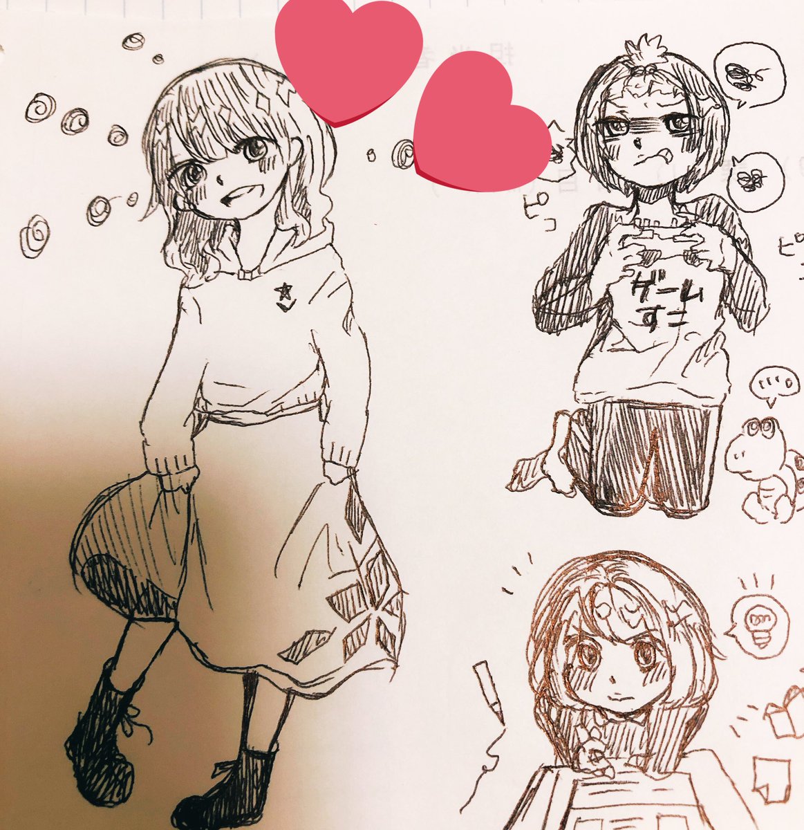 仕事中に書いてた
.
.
#イラスト
#一発書き
#絵描きさんと繋がりたい
#私の絵柄が好みって人にフォローされたい
#アナログ
#冬の創作クラスタフォロー祭り
