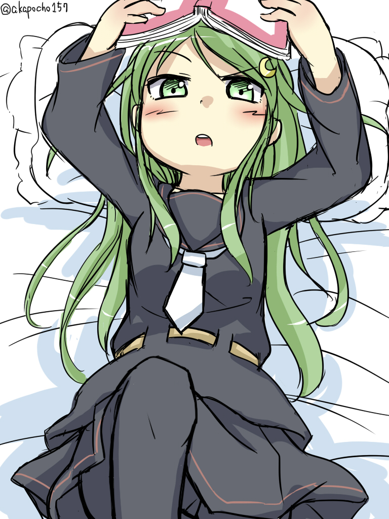 長月(艦これ) 「#画力ビフォーアフター
←2015
→2020
えち度が上がっただけだった… 」|あかぽのイラスト