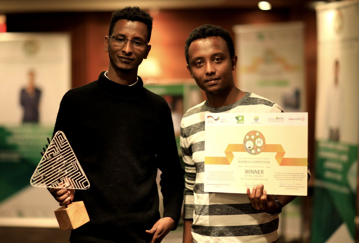 GenAfrica_'s tweet photo. 6 Ethiopia’s #agtech start-ups awarded in the #PitchAgriHack category at #GIAS2019 competition.
@giz_gmbh will facilitate linkages between the start-ups and relevant stakeholders in Germany and other emerging markets in addition to 💰 & incubation.
➡️ https://t.co/6SdyQmcvJA https://t.co/8vioxFYGZY