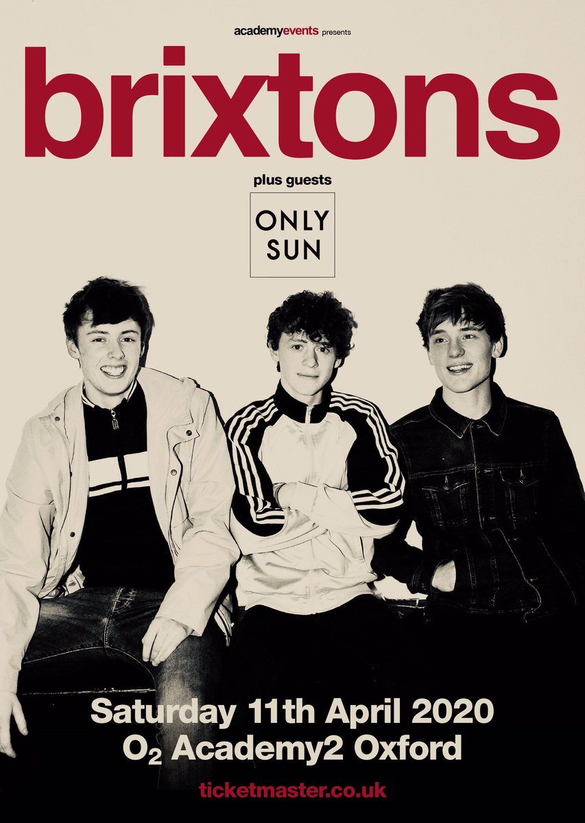 brixtonsmusic's tweet photo. OXFORD! WE RETURN APRIL 11TH WITH OUR BIGGEST HEADLINE TO DATE @O2AcademyOxford ALONGSIDE @onlysunofficial 

SATURDAY NIGHT MOTIVE IN EASTER HOLIDAYS SO NO BETTER EXCUSE TO GET PISSED AND HAVE A DANCE WITH UR MATES, SEE YOU THERE!

TICKETS HERE: https://t.co/WMHZSM5VKG https://t.co/3yYR6yFP3E