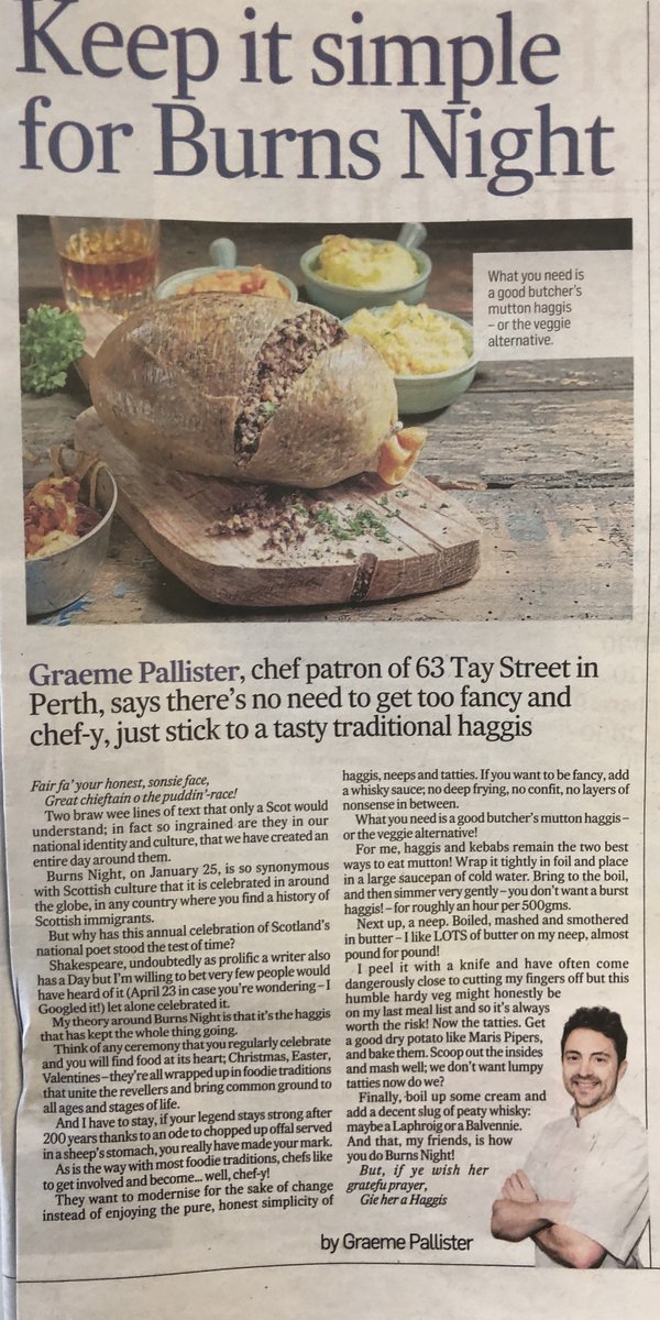 Burns Night might be over, but Haggis is a great treat at any time of the year! There's no need to get too fancy and chef-y just stick to the traditional Haggis, neeps, tatties and whisky sauce, YUM! 🏴󠁧󠁢󠁳󠁣󠁴󠁿💙 #BurnsNight2020 #MichelinGuide