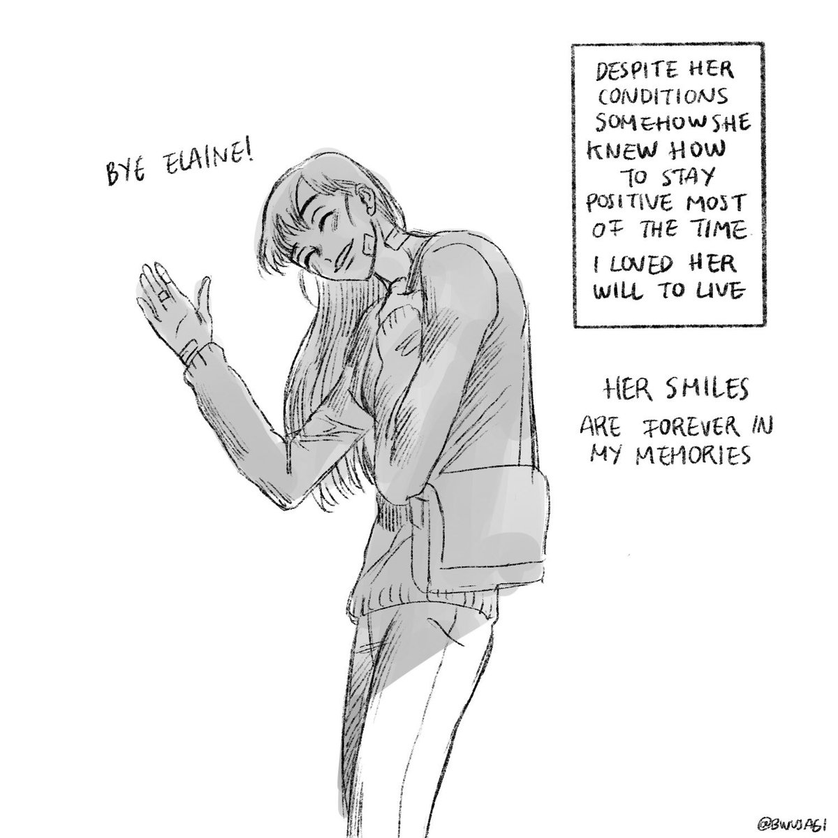 (1/5) A patron ask for Elaine!
wasn't planning to make a short comic out of this, but I got carried away while thinking about how Elaine had to see countless children under her care barely make it to adulthood.