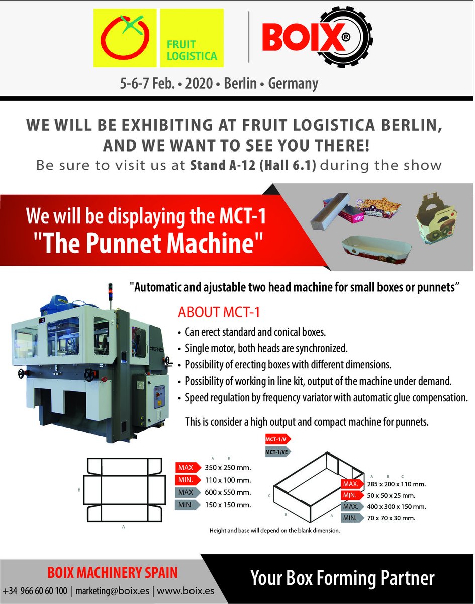 Our team will present together with its new developments in machines and technologies based on their constant improvement of performance in speed, flexibility, connectivity, and reliability.  hubs.ly/H0mG-5F0