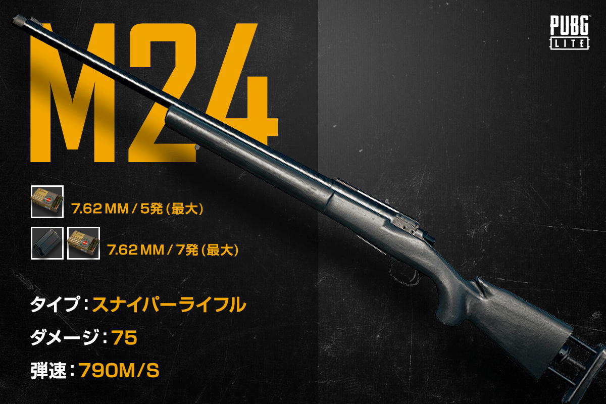 Pubg Lite 日本公式 ダメージは Kar98k の方が高いですが 弾速は M24 の方が速いです 目の前に両方あったら 皆さんはどちらを使いますか Pubgライト