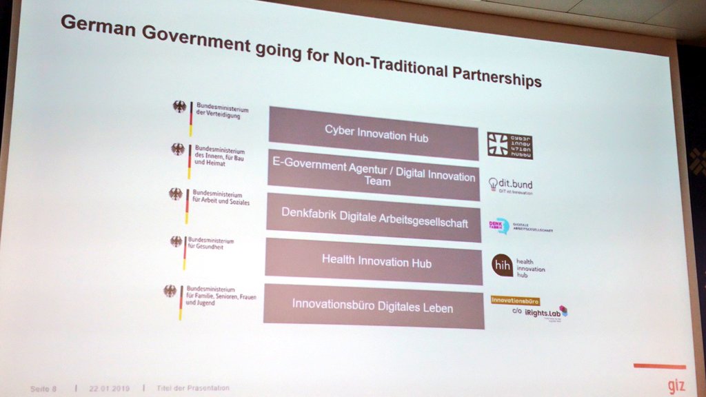 martinrlabbe's tweet image. #digitalbydefault now implemented at @giz_gmbh explains @franzvw at #ITCTechFest2020 @ITCnews. Digital transformation units in German ministries working with non traditional partners to source innovation.