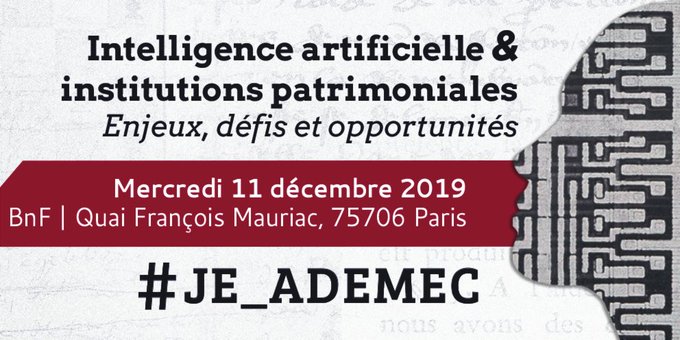 ademec_enc's tweet photo. Vous les attendiez? Les vidéos de la #JE_ADEMEC “IA et institutions patrimoniales: enjeux, défis et opportunités” sont enfin disponibles! Merci @laBnF et @Ecoledeschartes pour leur soutien et à @LouiseDutertre pour le montage! ⬇️=>https://t.co/7XoHq8GToi https://t.co/P4dLLWck4S