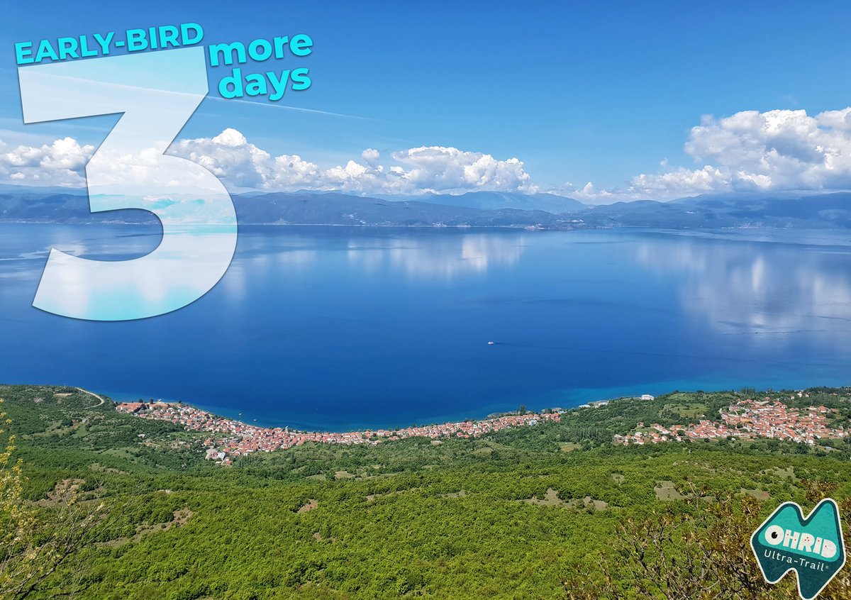 ohridtrail's tweet photo. 3️⃣ more days for special prices⏳⏳⏳ Don't miss out this magnificent bellevue!! Register now https://t.co/dTTfFD2Nzt

#ohridultratrail #earlybird #magnificentohrid #trailrunning https://t.co/pppUdGxnh7