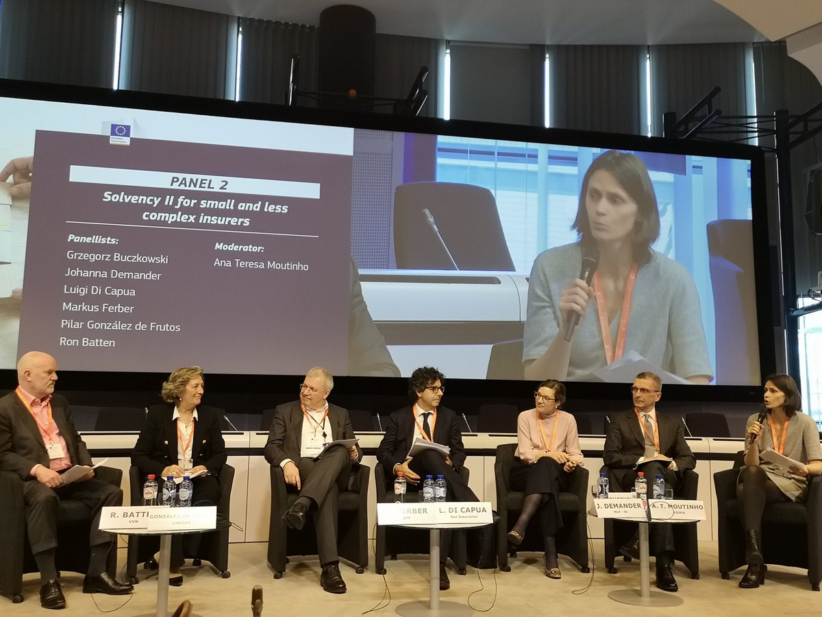 Happening right now: most important panel of today's <a href="/EU_Finance/">EU Finance 🇪🇺</a> #SIIReview conference dealing with #proportionality for less complex insurers!