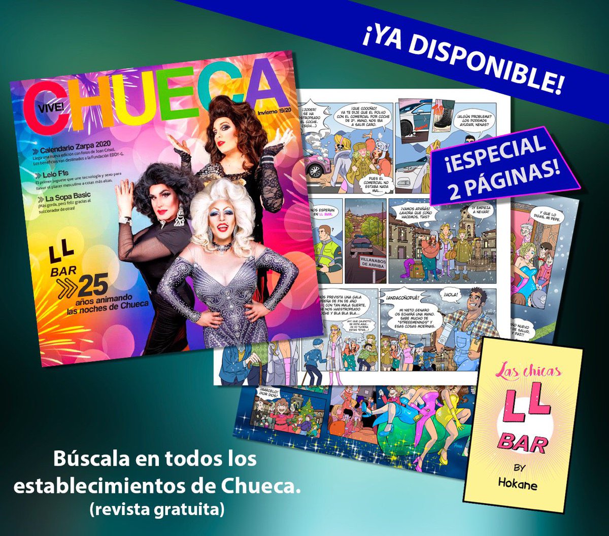 "VIVE!CHUECA" 🌈
Ya tenéis en los negocios de nuestro barrio el ejemplar de INVIERNO de la nueva revista trimestral y gratuita de referencia "VIVE!CHUECA"...!!! 🌟🌈
¡No os lo perdáis! 💫💖❄️🏳️‍🌈
#vivechueca #invierno #winter #chueca #madrid #magazine
