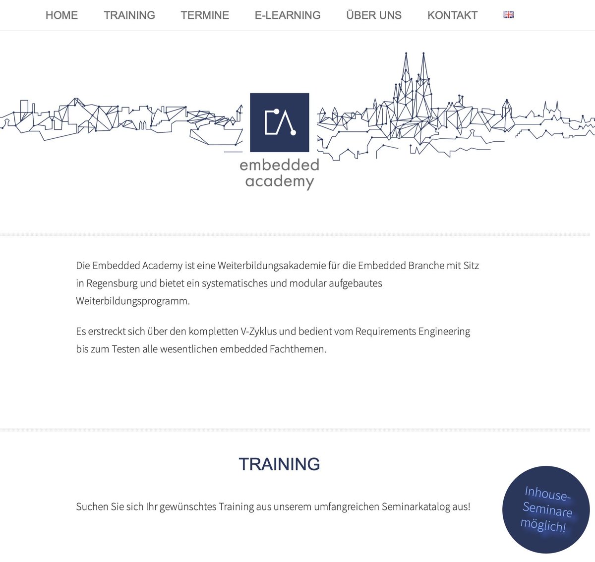 Eclipseina EmbeddedAcademy Regensburg TechBase Webseite neu Launch Februar