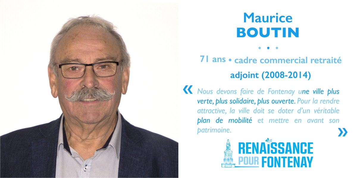 RenaissanceFLC's tweet photo. [PORTRAIT DE COLISTIER ⛲️]

Aujourd’hui, nous vous présentons @Boutin_Maurice. Cet ancien cadre commercial connait bien les collectivités territoriales et son engagement est reconnu.

➡️️️️️ Il souhaite mettre ses compétences pour optimiser les déplacements des usagers. https://t.co/SS6wJFzDmd