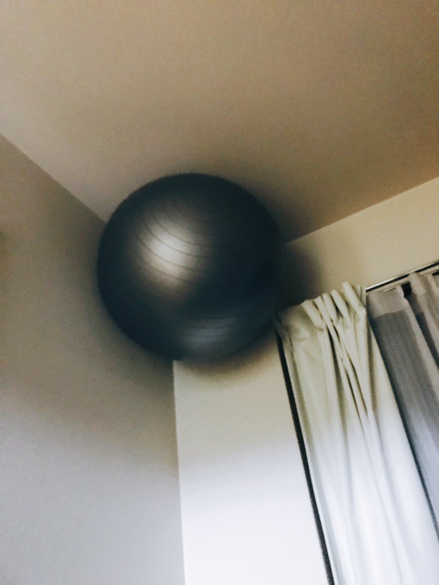 ツイッター迷言集 バランスボール邪魔だったから天井の角にはめたんだけど 存在忘れた頃に見つけるとビビる ツイッター迷言集 バランスボール邪魔だったから天井の角にはめたんだけど 存在忘れた頃に見つけるとビビる