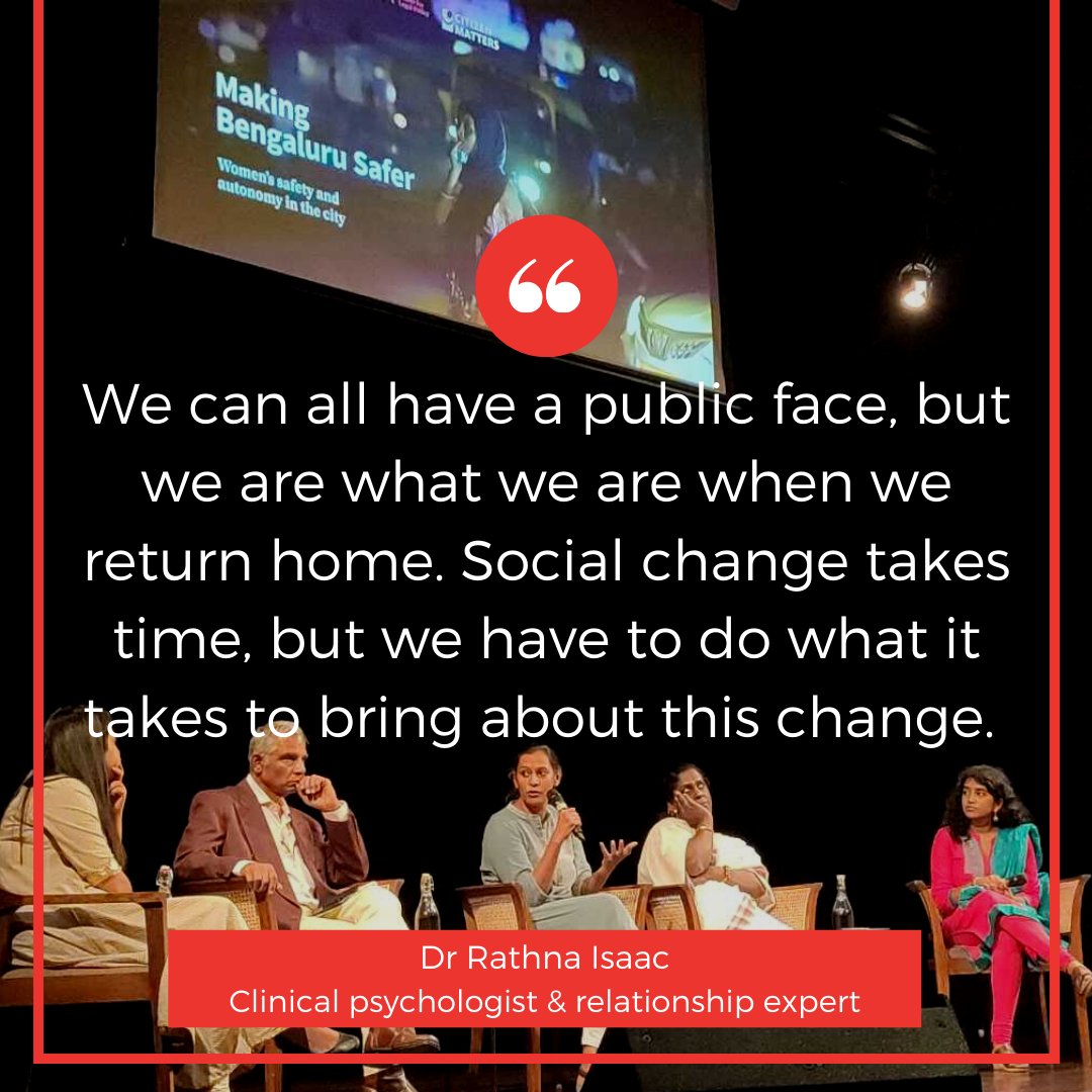 ''We can all have a public face, but we are what we are when we return home. Social change takes time, but we have to do what it takes to bring about this change.'' - Dr Rathna Isaac