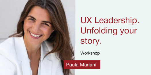 profsoux's tweet photo. Registration for the workshop "UX Leadership. Unfolding your story" from Paula Mariani (Spain) is open. March 1, separate registration is required. Find more at https://t.co/5G2KRyGX8I #profsoux https://t.co/hGEku8mHHw