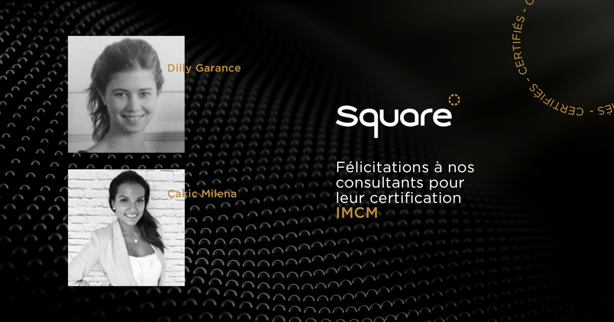 SQUARE_managem's tweet photo. [Formation Square] - Félicitations à Garance Dilly et Cakic Milena, consultantes Square Management, pour avoir obtenu la certification IMCM ! #expertise #consulting #formation #IMCM #CollègePolytechnique https://t.co/qscHmMIlBA