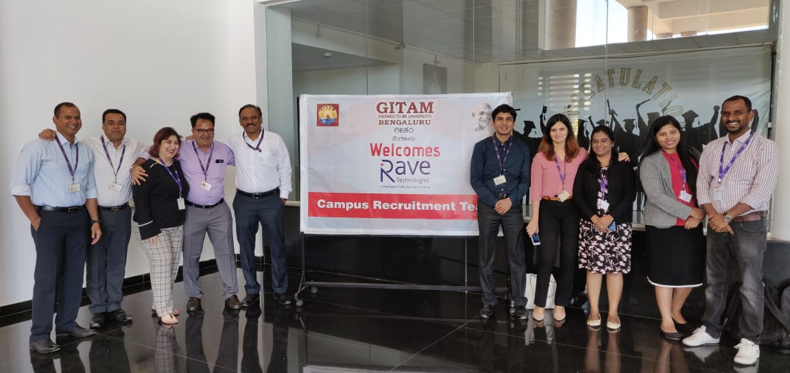 NECSWS_India's tweet photo. @Rave_Tech at GITAM University Bengaluru for hiring graduates for the year 2020. Good luck to all the students! #Graduatehiring #hiring #careers #jobs #JobSearch @GitamBlr https://t.co/YOiB2myyRU