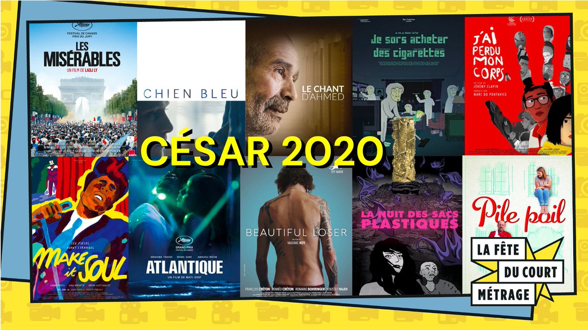 lafeteducourt's tweet photo. Félicitations à tous ceux qui ont fait et feront La Fête du court métrage en 2018, 2019 et en 2020 pour leurs nominations aux César ! 🏆
https://t.co/jmUcKLUWp8
#LaFeteaime #feteducourt #FDCM20 #Cesar2020 #César https://t.co/hXQee3o5F3