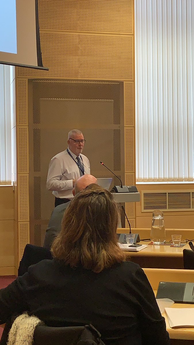 AyrshireRoads's tweet photo. Jim Jamieson from ARA is up next talking about the actions and milestones of the Scottish Roads Training Partnership @EastAyrshire @improvserv @scots_scotland https://t.co/PP4dV6GkAE