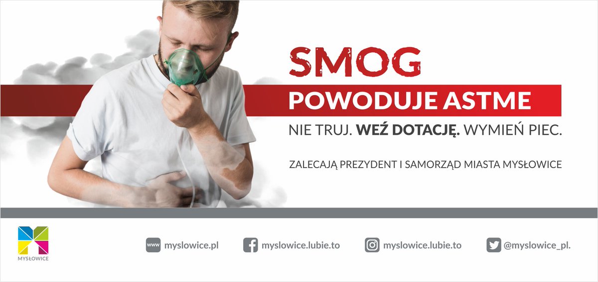 W ramach kampanii pn. MYSŁOWICE WALCZĄ ZE SMOGIEM 30 stycznia br. o godzinie 12.00 w sali 204 Urzędu Miasta Mysłowice odbędzie się konferencja prasowa. 
bit.ly/36FlY1r