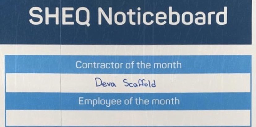 LtdDeva's tweet photo. This week we’ve come to site and have been awarded contractor of the month. We asked for some feedback and here’s what @AnwylPartners said.....
Massive well done to all the lads on site!!
#safety #health #environment #quality #welldone #reliable #feedback #devascaffolding https://t.co/ywGLWTTLaJ