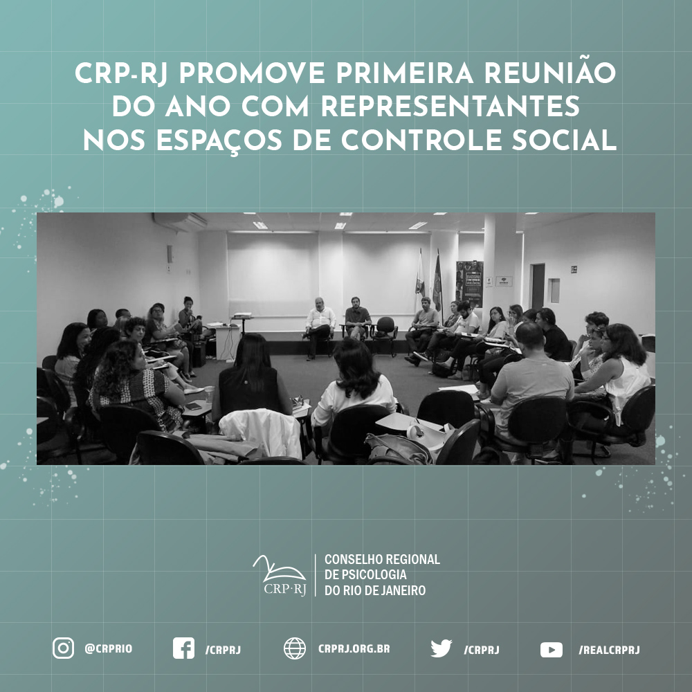 crprj's tweet photo. A Comissão Regional de Psicologia e Políticas Públicas (CRPPP) promoveu, no dia 25 de janeiro, na sede do CRP-RJ, no Centro do Rio, a primeira reunião do ano com representantes nos espaços de Controle Social.

Continue lendo em https://t.co/UJ5EWO1UKR. https://t.co/pQ7Bmm2W8Z