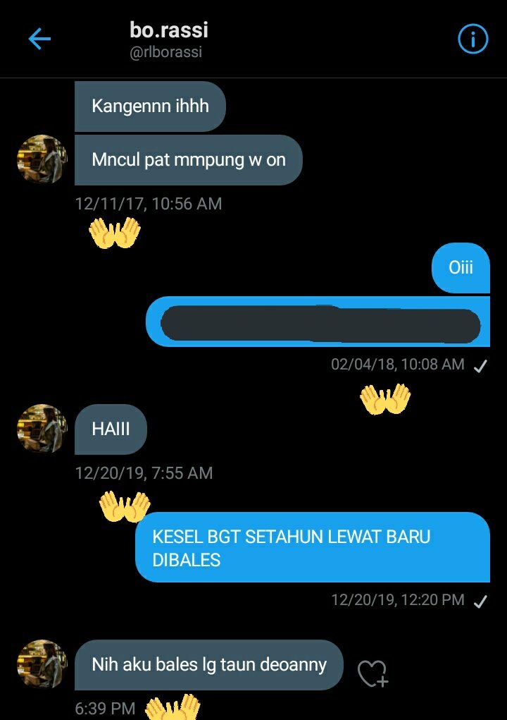 iwonhc's tweet photo. Kebangetan, chatan setahun sekali sampai gue lupa apa aja dosa dosanya selama ini @rlborassi https://t.co/Jn2GhMwcO2