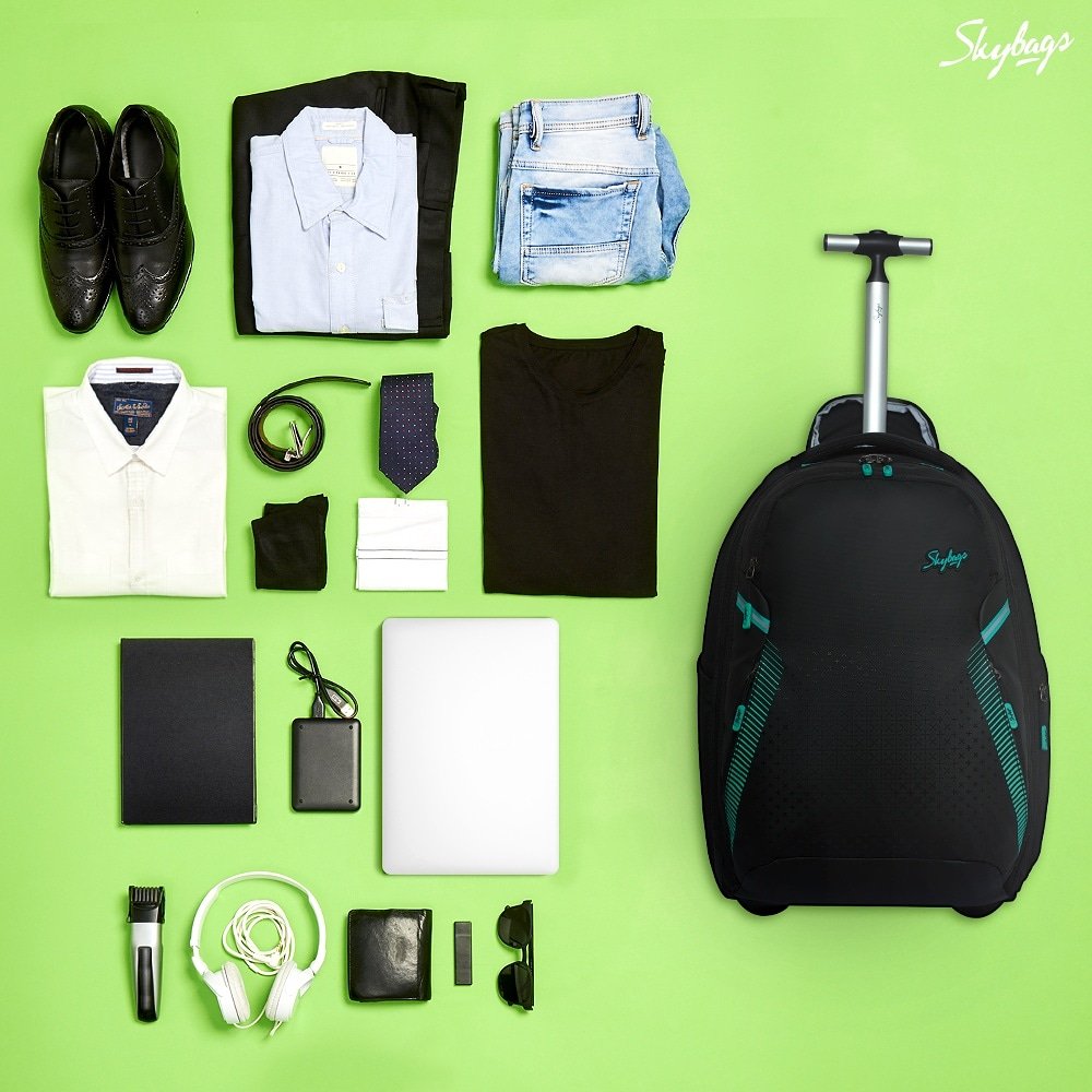 skybags backpack with trolley