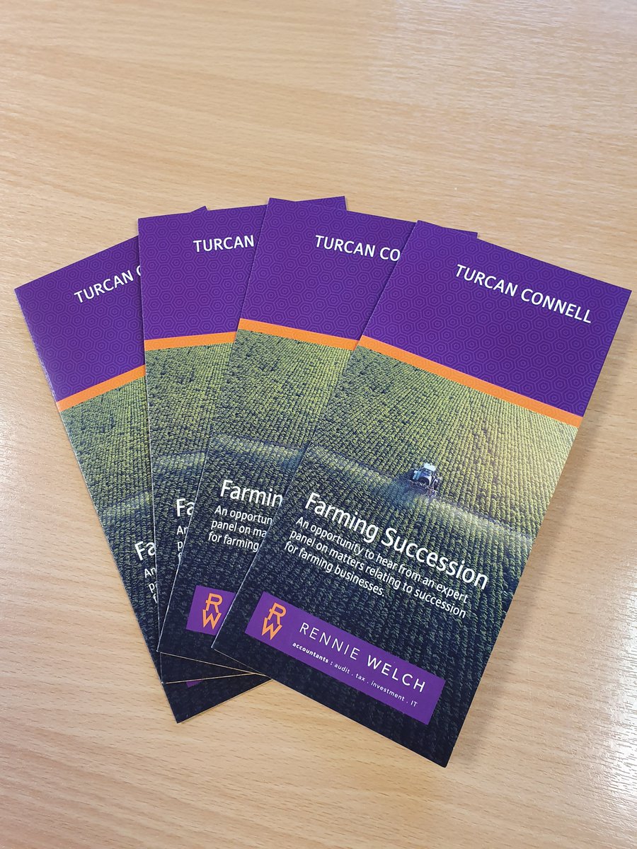 Come join us and @TurcanConnell at our Farming Succession seminars next month in Kelso, Berwick and Haddington. For more info give us a call on 01289330311. #farmingsuccession #seminar #scottishborders #northumberland #tax #accounts #law