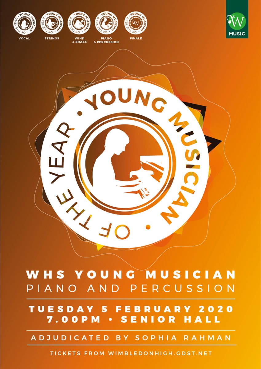 WimbledonHigh's tweet photo. ⏰🎼 A week to go until the next part of #WHSYM - this time we will be seeing @Music_WHS #Year7WHS-#Year13WHS pianists and percussionists take to the stage.
The competition will be adjudicated by @JigsawPlayers Sophia Rahman.
Book your free tickets! 🤩 https://t.co/e5slILD0Qp https://t.co/PD9hIBi0HN