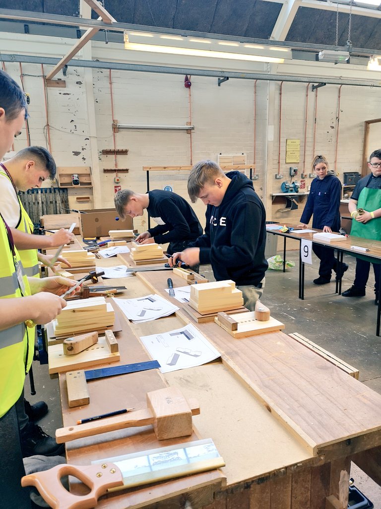 CymoeddILS's tweet photo. Best of luck to Jamie and Iolo from our Phase 3 Foundation Construction groups in Ystrad Mynach and Aberdare Campuses, who are competing in the Inclusive Skills Woodworking Competition today at @CAVC Barry Campus. Go on lads! @ColegyCymoedd @ISEinWales https://t.co/Te1lSrXoUl
