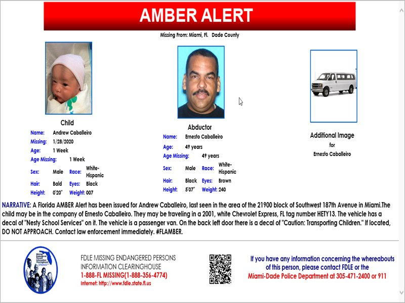 JasonTheNewsGuy's tweet photo. RT @HadasBrownWESH: #BREAKING #AmberAlert update:

This alert was issued after three women were found shot and killed in the alleged abductor's home.

@WESH https://t.co/5EwLdYRrex