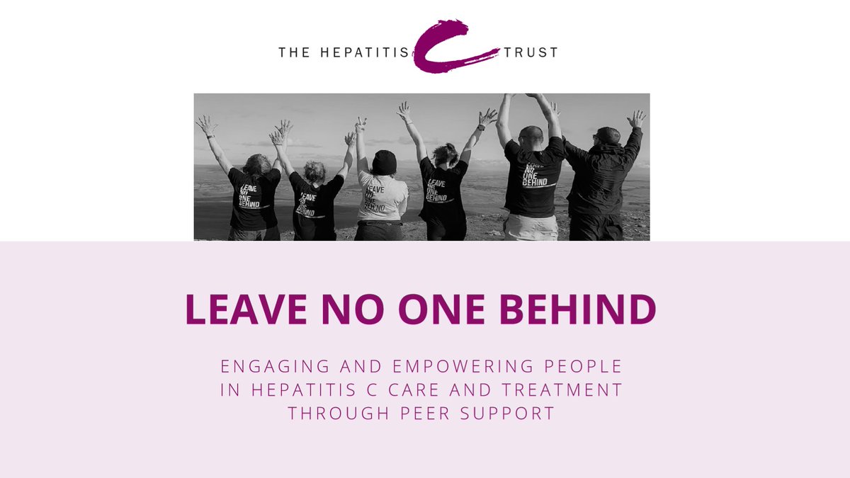 HepatitisCTrust's tweet photo. 🚨WE'VE JUST LAUNCHED A NEW REPORT🚨

We're celebrating the incredible impact of our peer work through our new report: 'Leave no one behind: Engaging and empowering people in hepatitis C care and treatment through peer and support'.

Read more here: https://t.co/BUsBpctlI5 https://t.co/V3XKqT9mDT